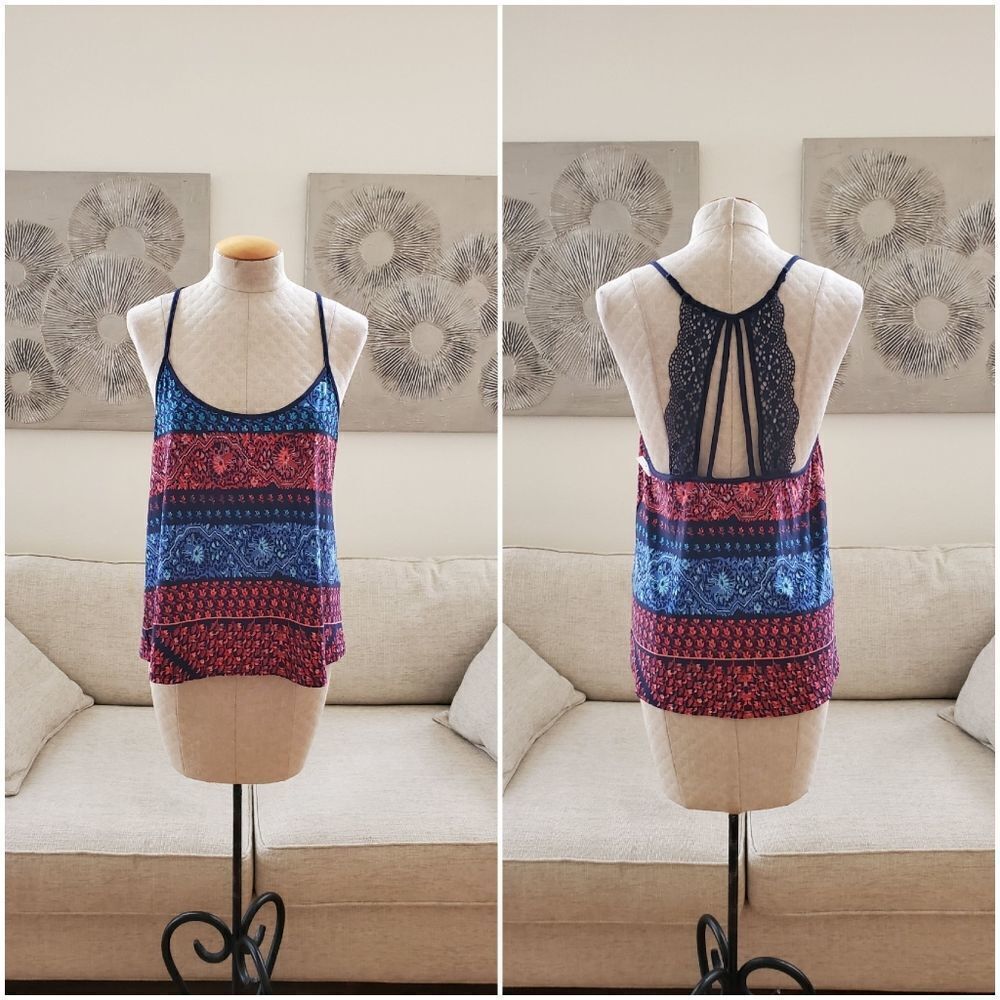 In Bloom by Jonquil Crochet Back Top size Medium